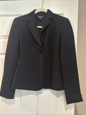 Ann Taylor Factory Black Women's Single-Button Blazer